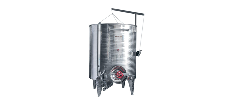 Conical Bottom Stainless Steel Wine Container- Italy